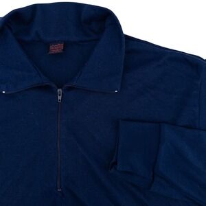 Vintage Patagonia Capilene 1/4 Zip Mens Size XL 1990s USA Made Blue Base Layer